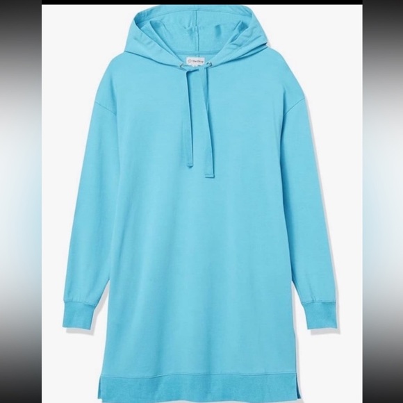 The Drop Women's Iona Long-Sleeve Hooded Mini Sweatshirt Dress NWT Size XS - Picture 7 of 11